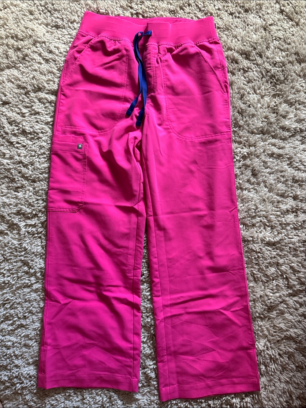 Figs Isabel High-Rise Wide-Leg Scrub Pant